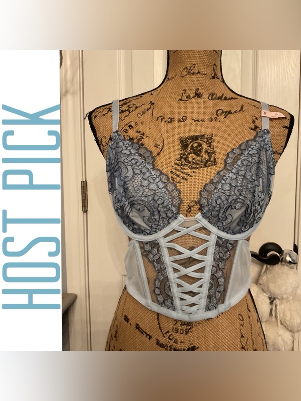 Victoria's Secret Dream Angels Boho Floral Embroidery Low-Cut Demi Corset Top